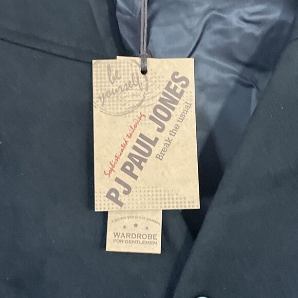 PJ PAUL JONES Men's Faux Suede Leather Suit Vest Cowboy Style Waistcoat Medium - Picture 2 of 7